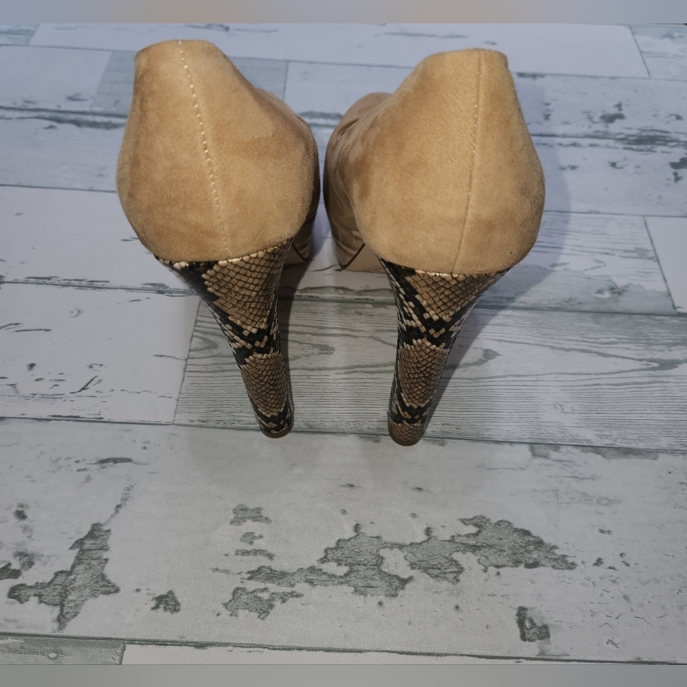 New Jessica Simpson Nellah Womens Suede Platform Heels Size 7.5 - Picture 10 of 14
